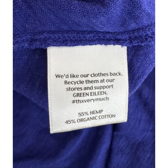 Eileen Fisher hemp blend lagen look shirt dress purple beach‎ sz XS - Picture 6 of 7